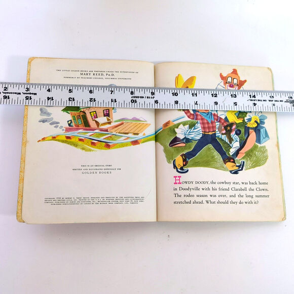 VTG Children's Book Lot 2 PC Howdy Doody Circus 1950 A Trip Through Space 1954 - Picture 4 of 5